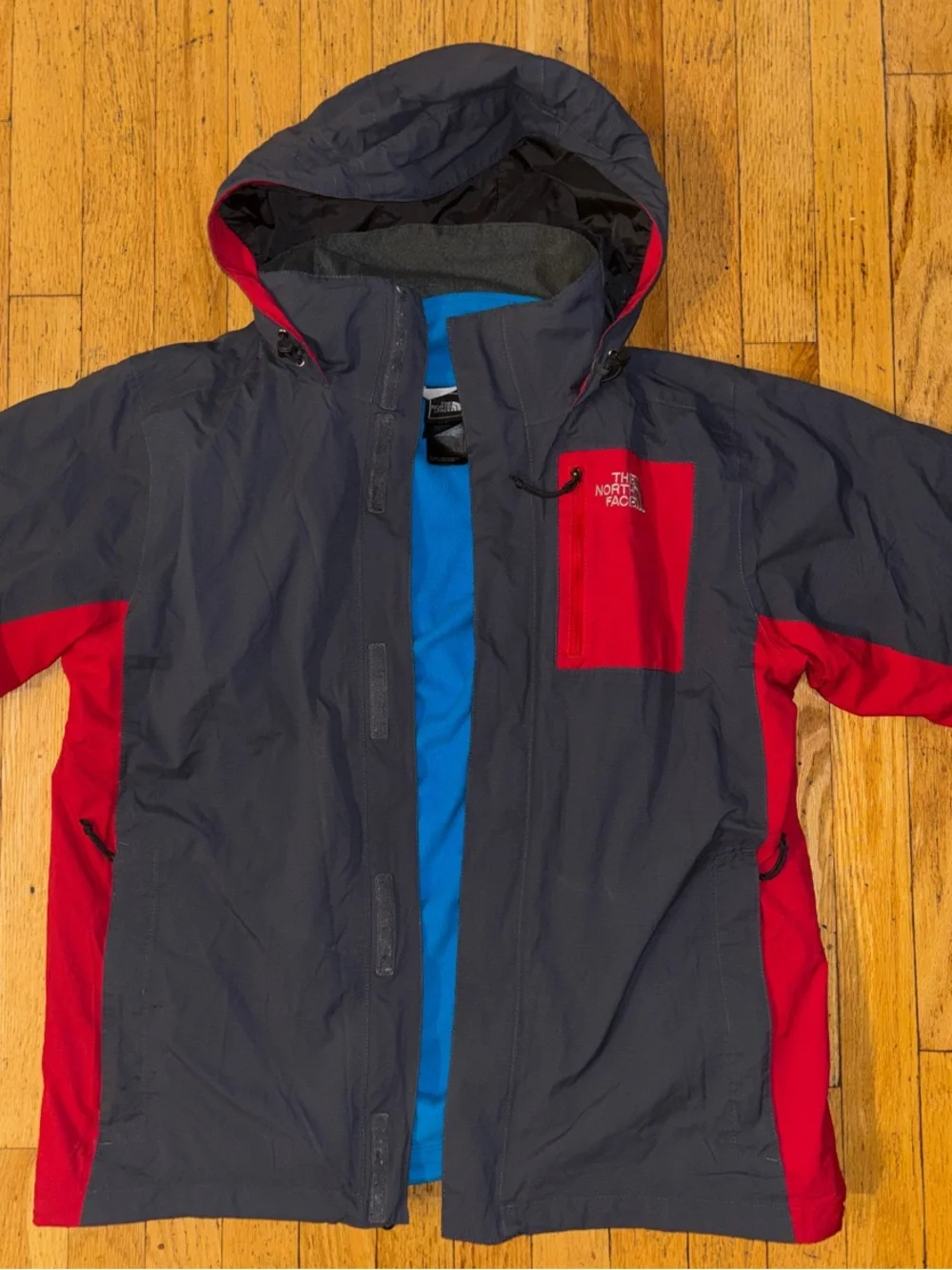 The North Face Triclimate 3-in-1 Jacket - Grey & Red - Medium